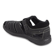 ES-03 Men Black Sandals Ergonstyle