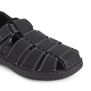 ES-03 Men Black Sandals Ergonstyle