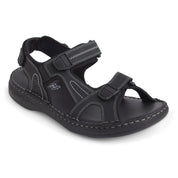 ES-04 Men Black Sandals Ergonstyle