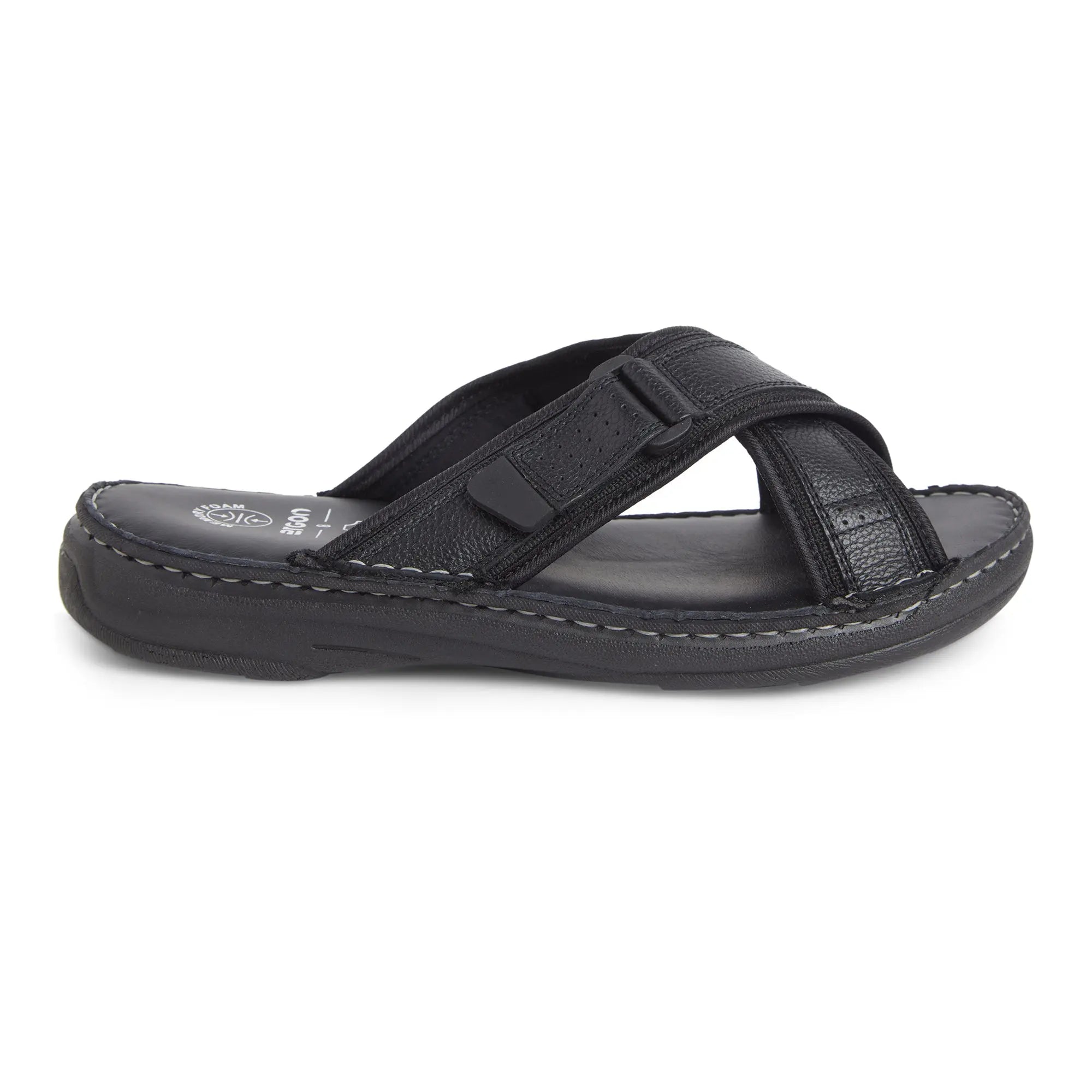 ES-05 Men Black Slippers Ergonstyle