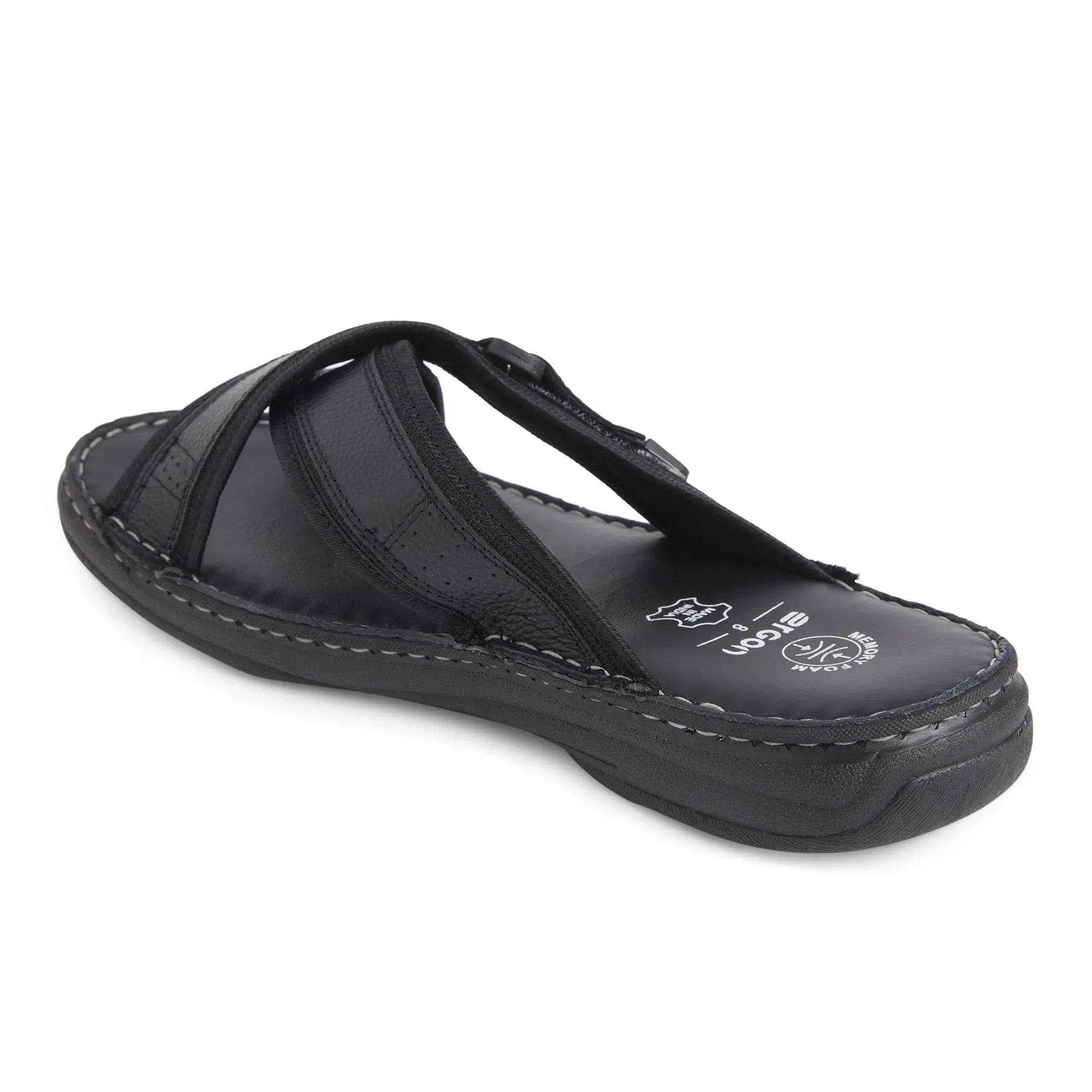 ES-05 Men Black Slippers Ergonstyle