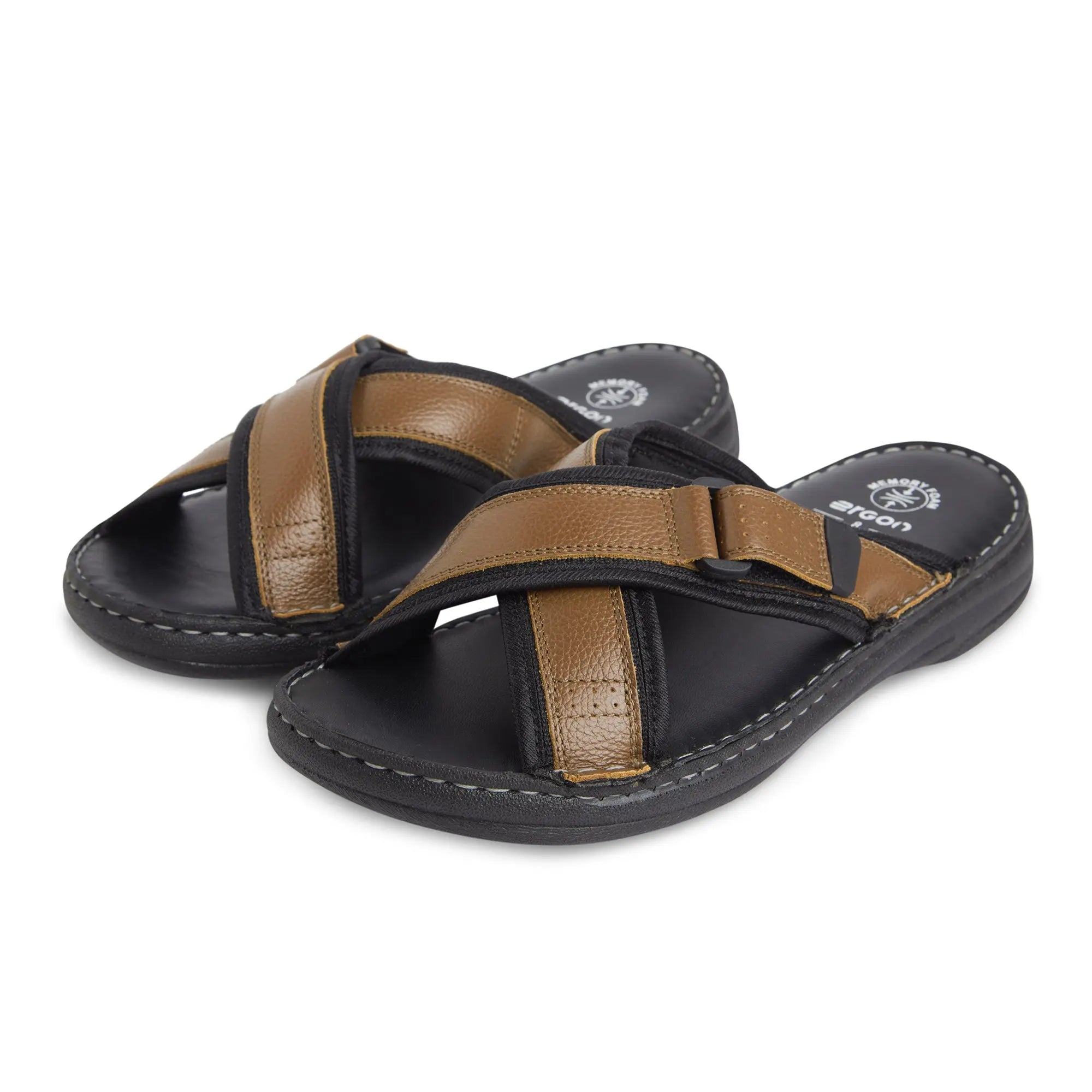 ES-05 Men Brown Slippers Ergonstyle