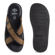 ES-05 Men Brown Slippers Ergonstyle