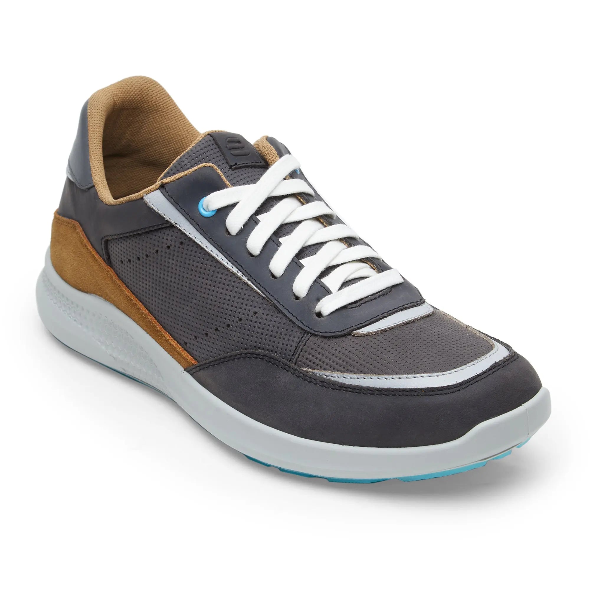 Kansas EK-02 Men Grey Pinestrip Casual Shoes - Ergonstyle