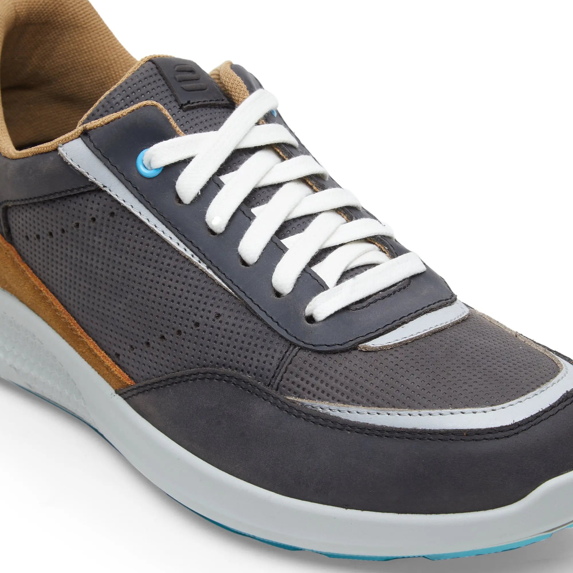 Kansas EK-02 Men Grey Pinestrip Casual Shoes - Ergonstyle