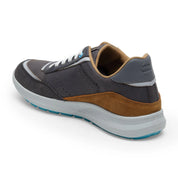 Kansas EK-02 Men Grey Pinestrip Casual Shoes - Ergonstyle