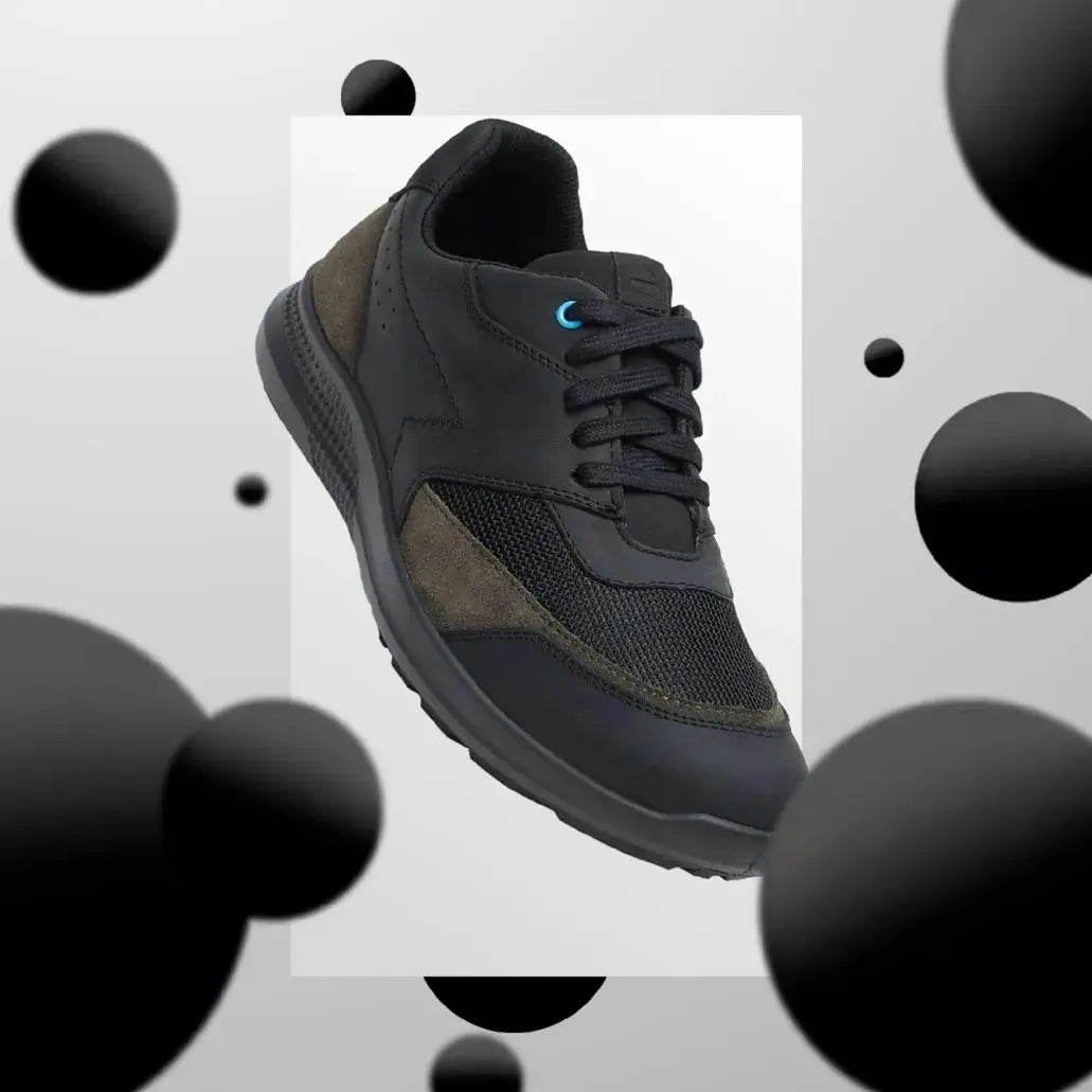 Kansas EK-06 Men Black Casual Shoes Ergonstyle