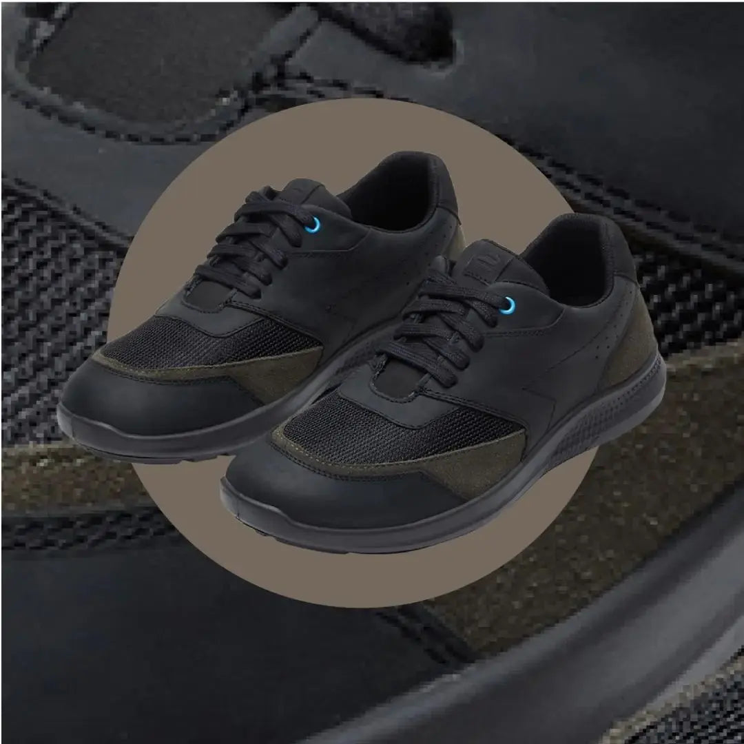 Kansas EK-06 Men Black Casual Shoes Ergonstyle