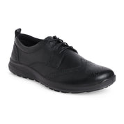 Kansas EK-09 Men Black Dress Casual Shoes Ergonstyle