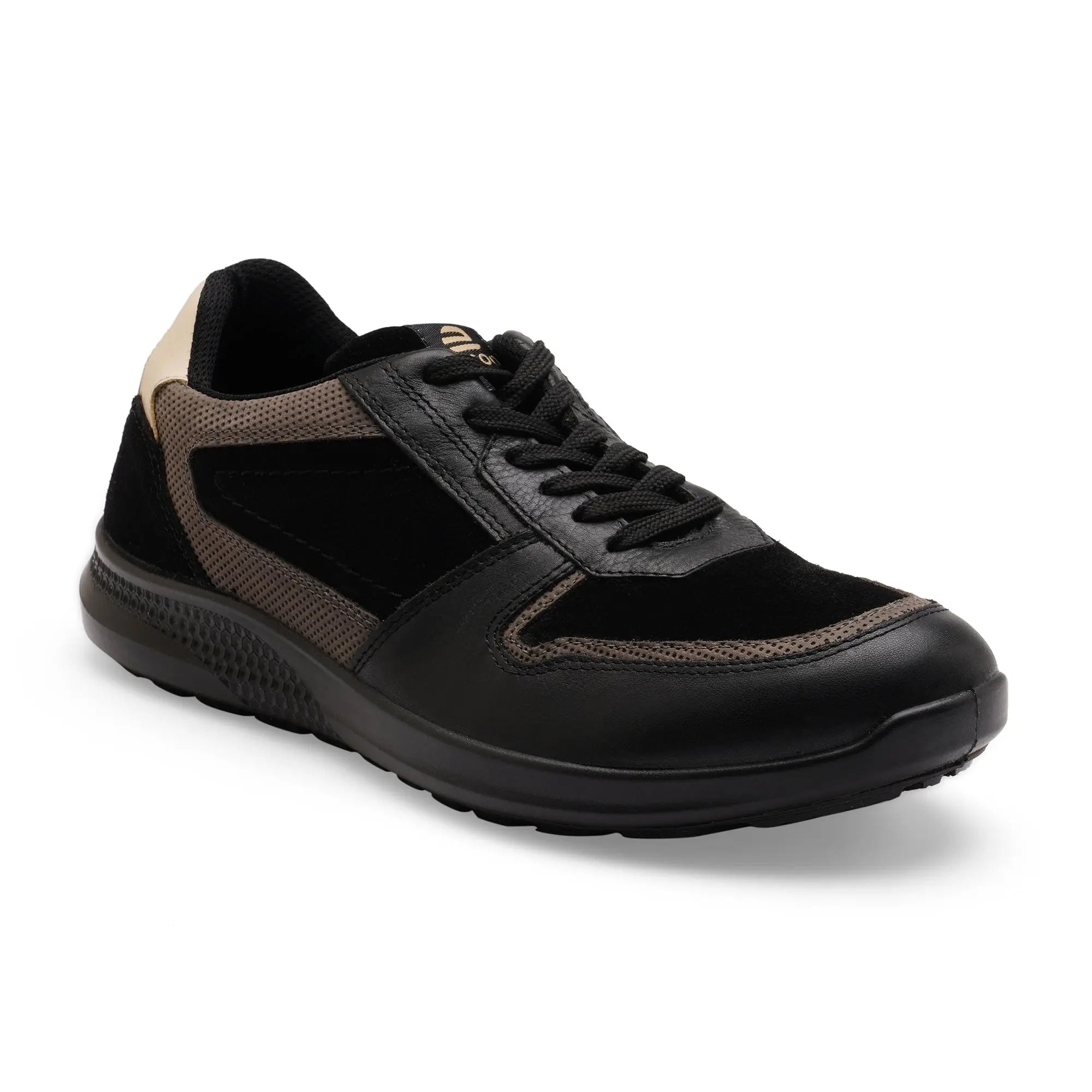 Kansas EK-12 Men Black Casual Shoes Ergonstyle