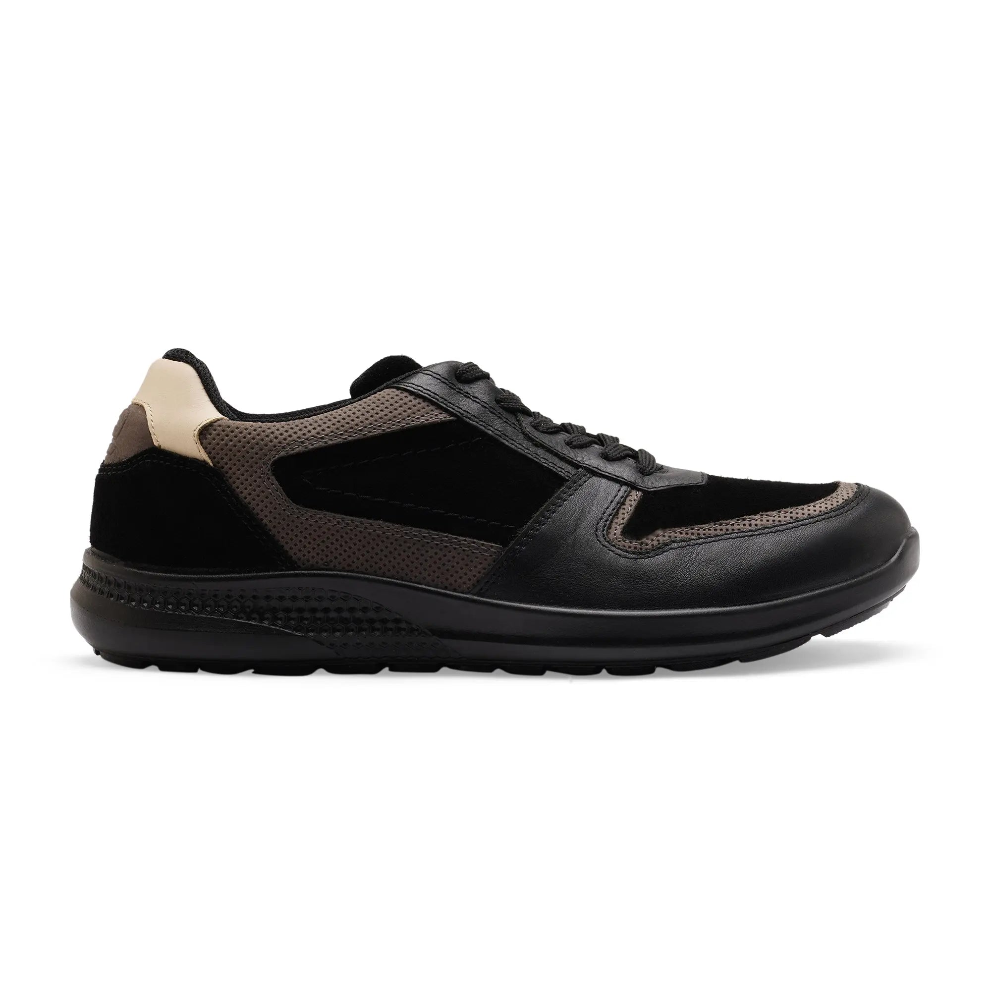 Kansas EK-12 Men Black Casual Shoes Ergonstyle