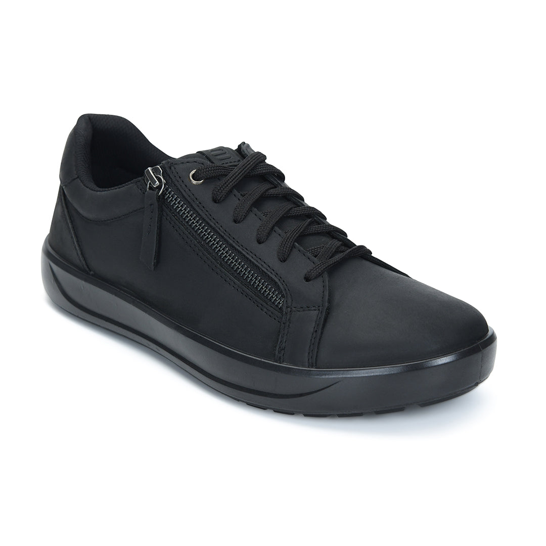 Denver ED-01 Men All Black Pullup Sneakers Ergonstyle