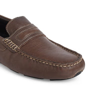 Moccasin EM-01 Men Brown Dress Casual Shoes Ergonstyle