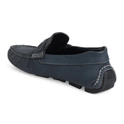 Moccasin EM-01 Men Navy Dress Casual Shoes Ergonstyle