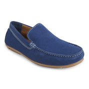 Moccasin EM-02 Men Dark Blue Dress Casual Shoes Ergonstyle