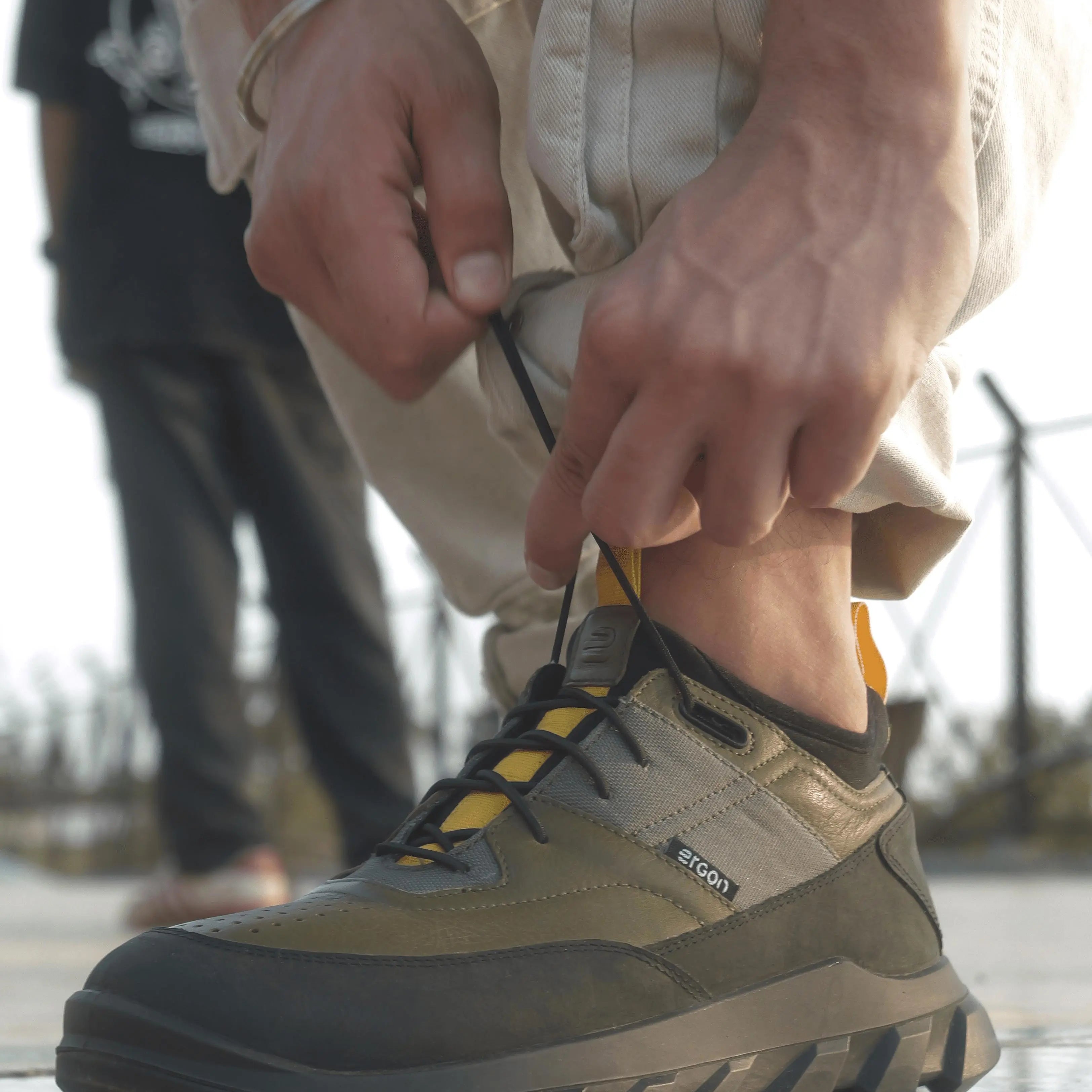 Outdoor EO-02 Men Olive Shoes Ergonstyle