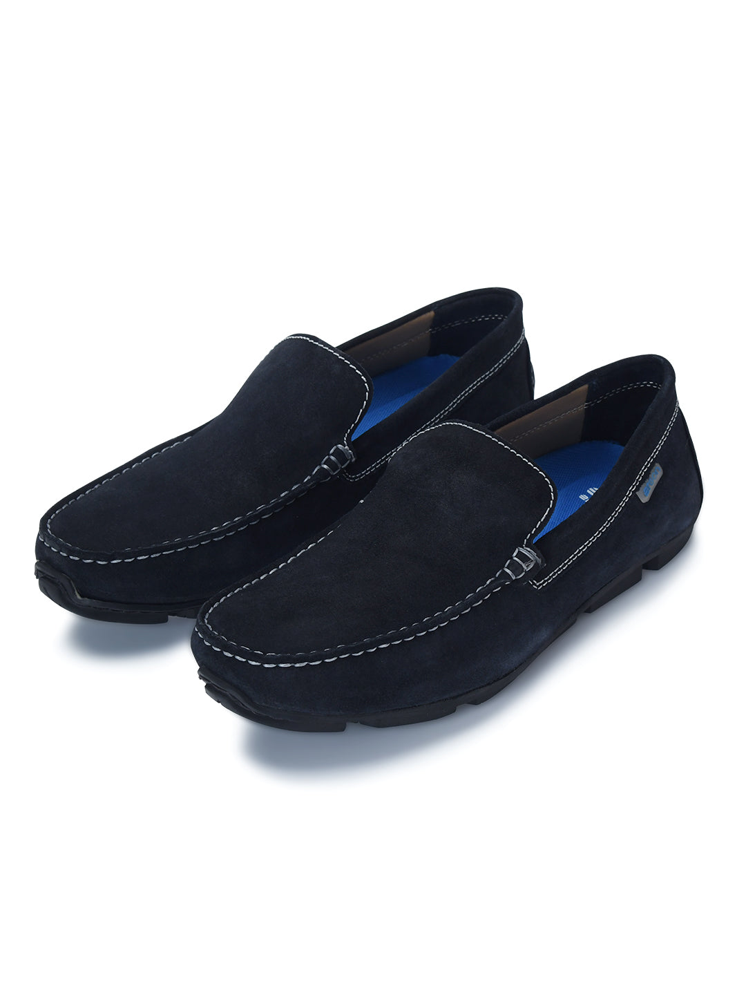 Moccasin EM-02 Men Navy Dress Casual Shoes Ergonstyle