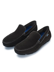 Moccasin EM-02 Men Dark Brown Dress Casual Shoes Ergonstyle