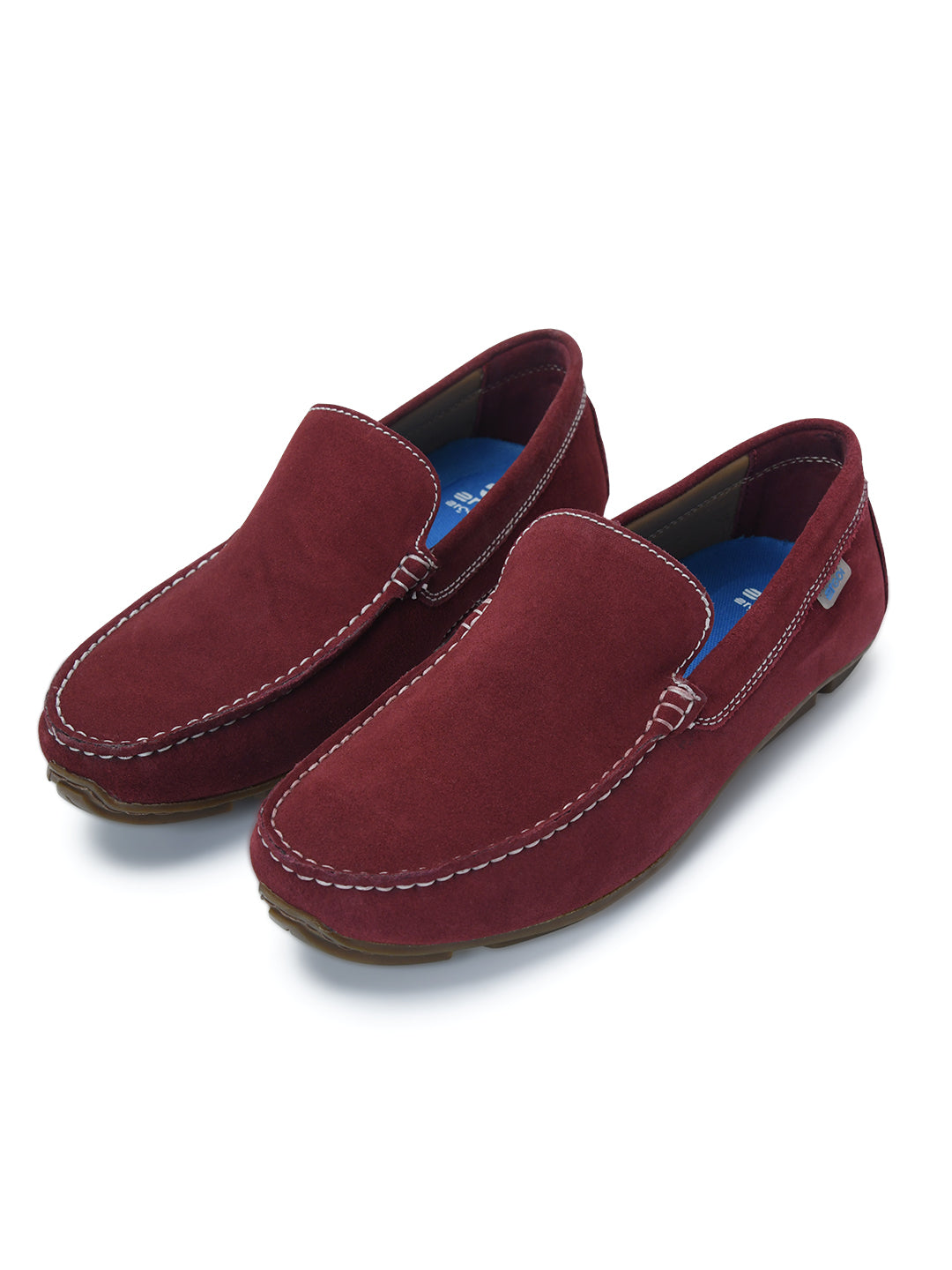 Moccasin EM-02 Men Burgundy Dress Casual Shoes Ergonstyle