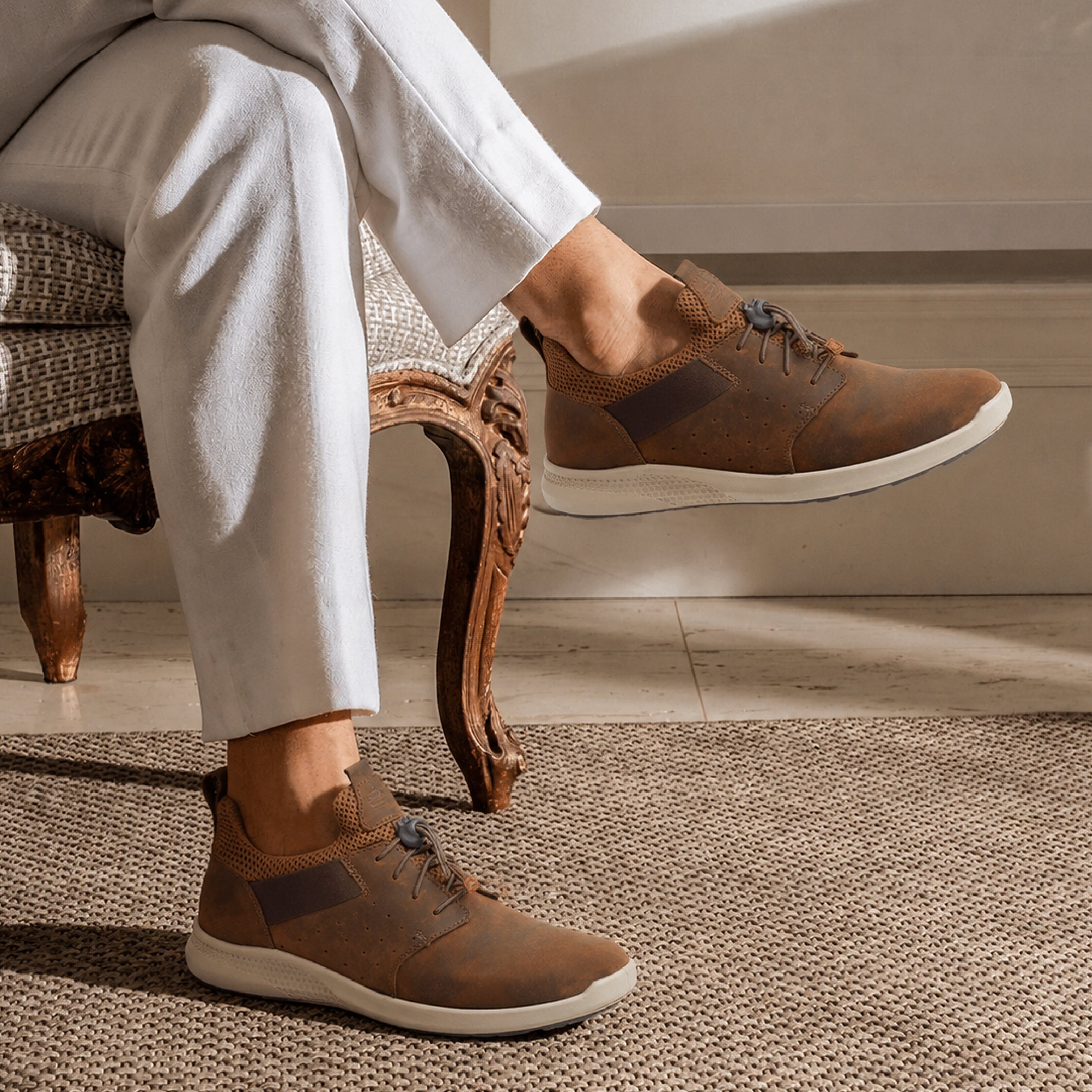 Kansas EK-05 Men Tan Casual Shoes Ergonstyle