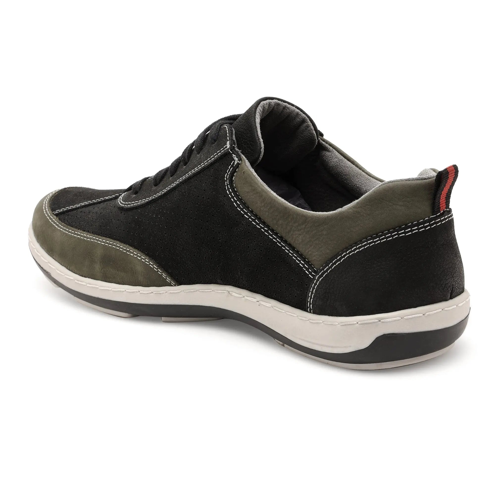 Quentin 08 Men Black and Khaki Casual Shoes Ergonstyle