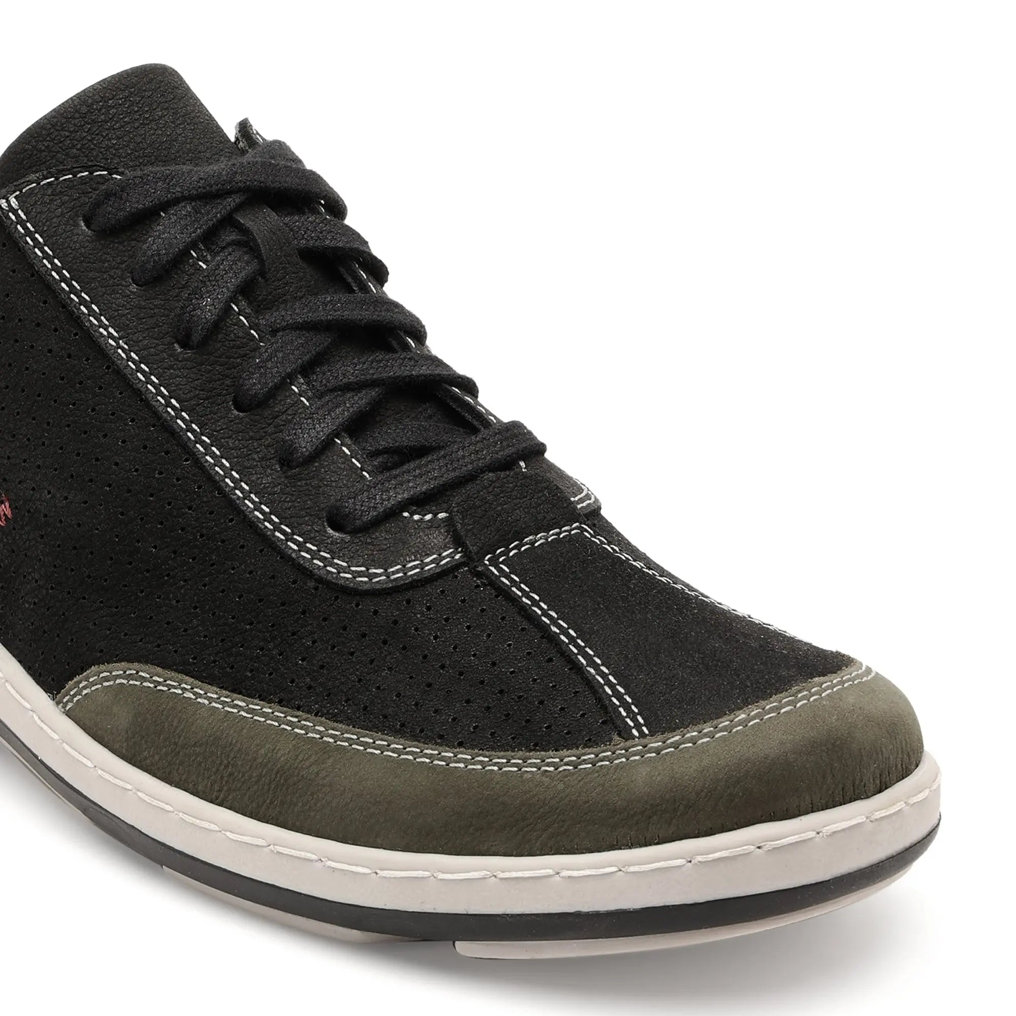 Quentin 08 Men Black and Khaki Casual Shoes Ergonstyle