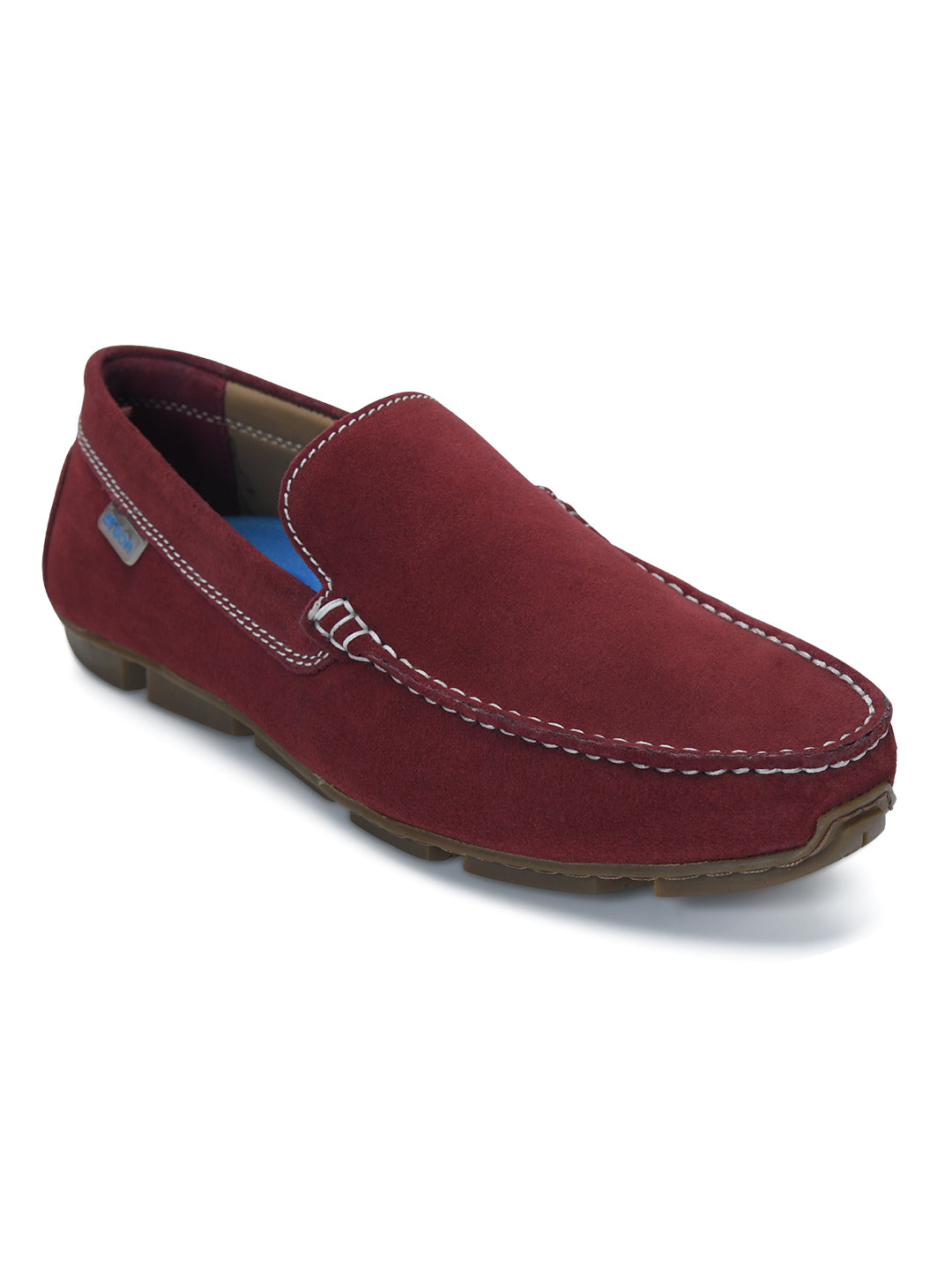 Moccasin EM-02 Men Burgundy Dress Casual Shoes Ergonstyle