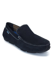 Moccasin EM-02 Men Navy Dress Casual Shoes Ergonstyle