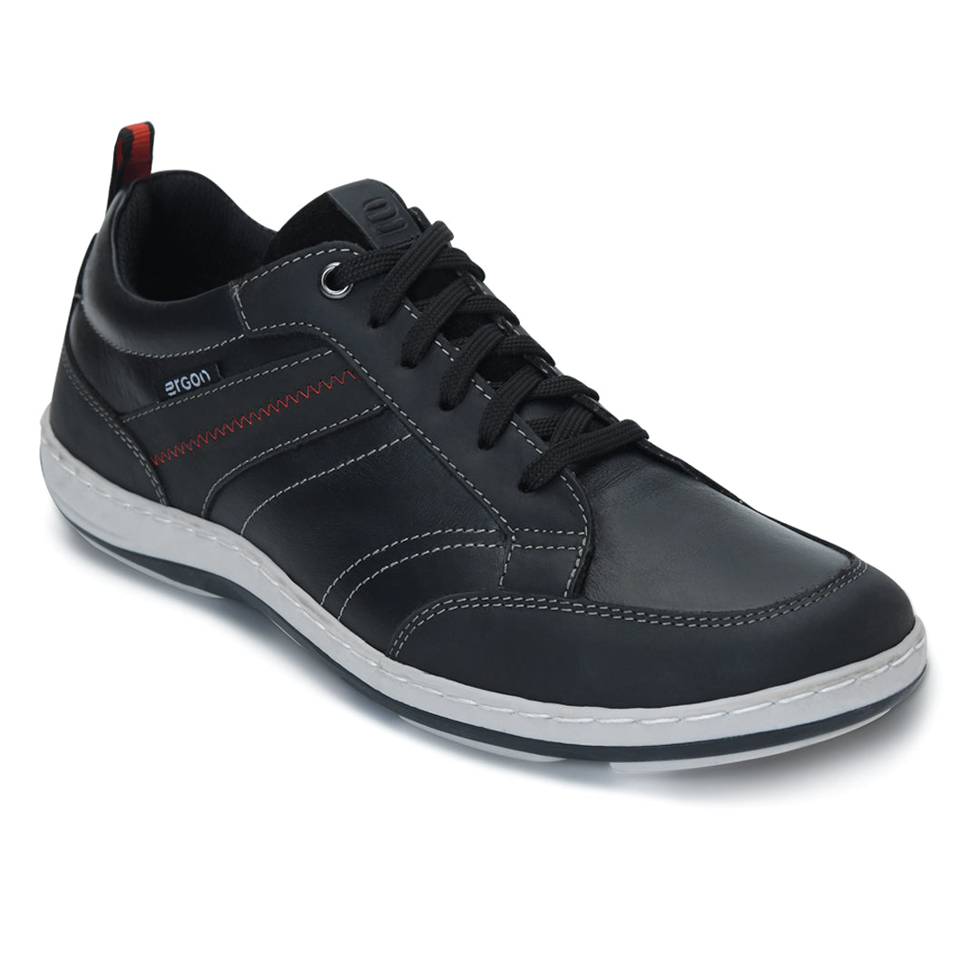Quentin 03 Men Black Casual Shoes Ergonstyle