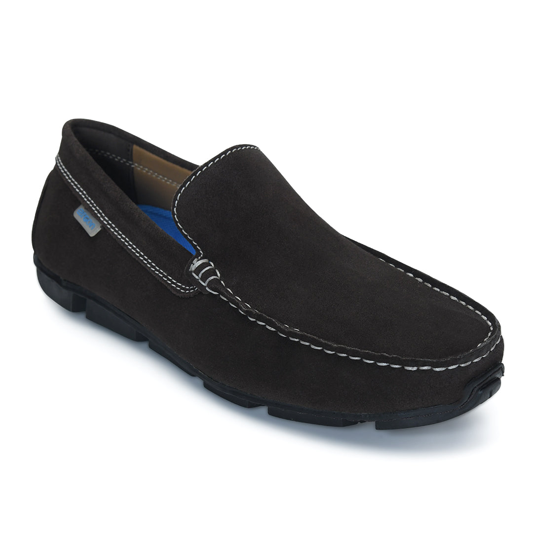 Moccasin EM-02 Men Dark Brown Dress Casual Shoes Ergonstyle
