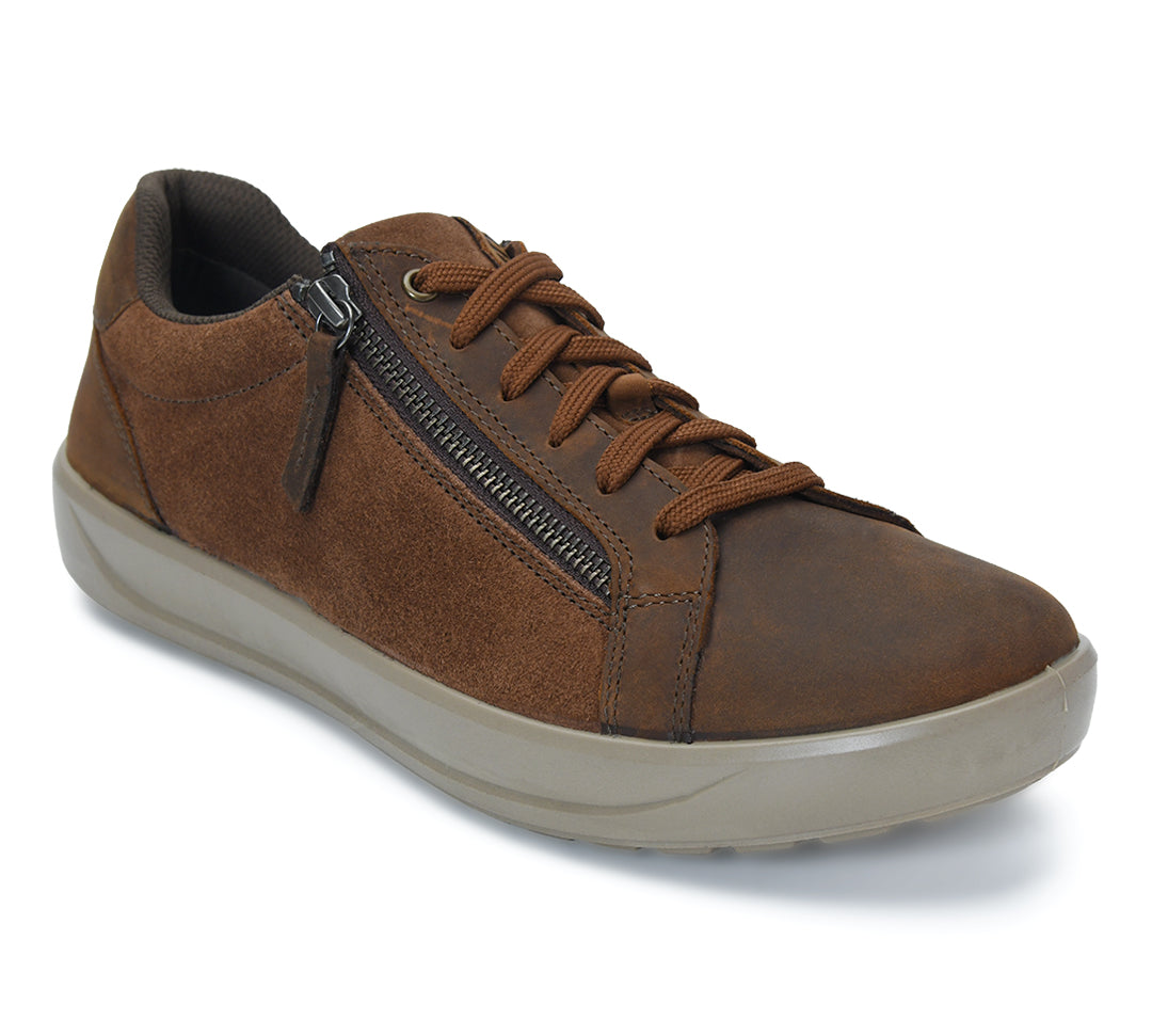 Denver ED-01 Men Tan Pullup Sneakers Ergonstyle