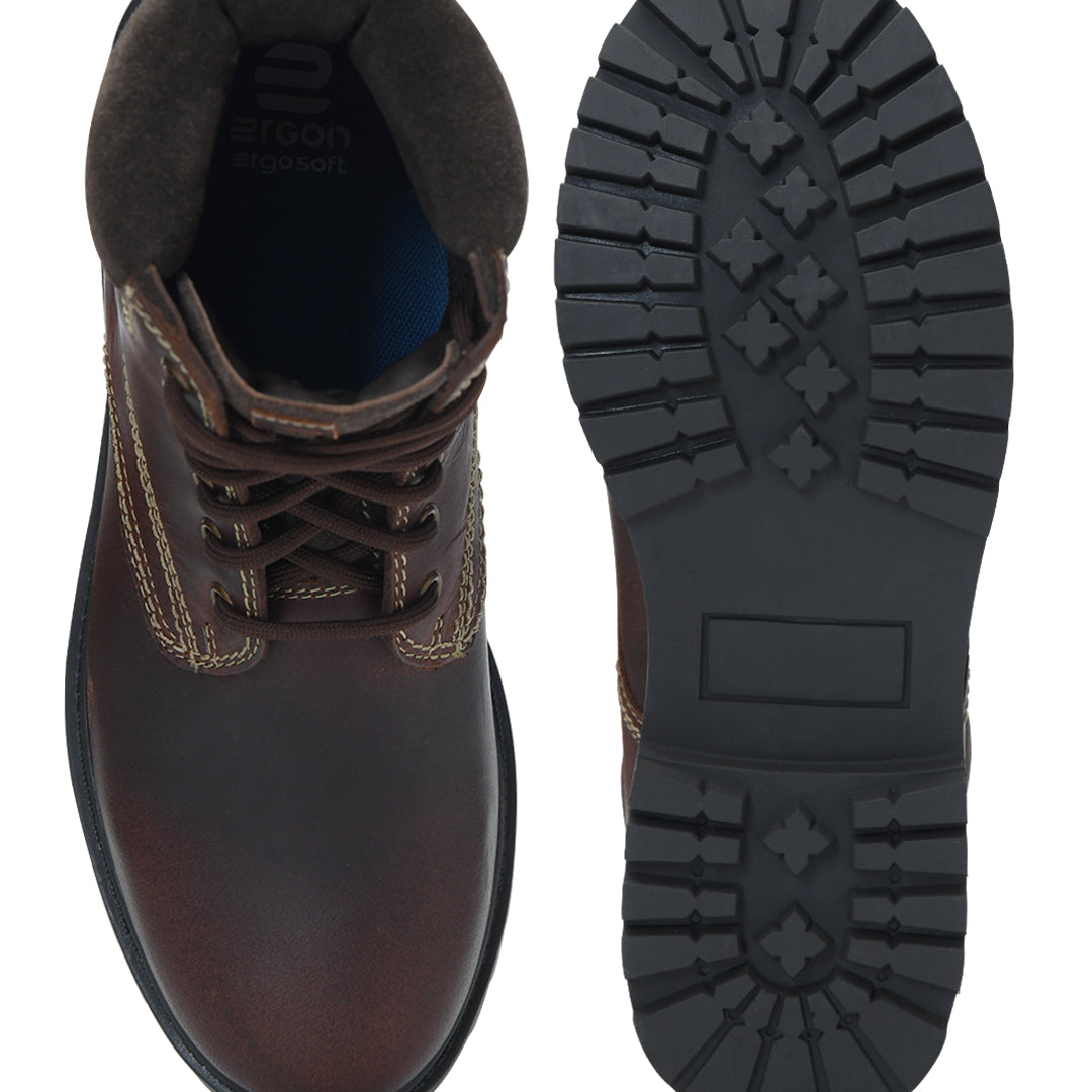 Zurich EZ 01 Men Dark Brown Shoes Ergonstyle