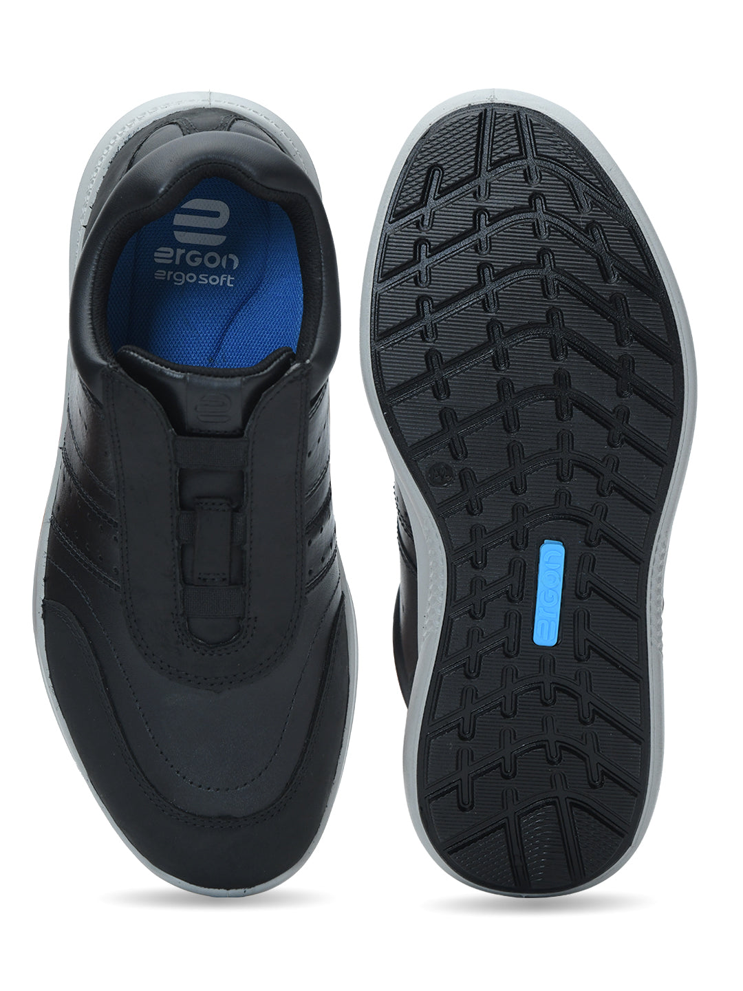 Kansas EK-14 Men Black Casual Shoes Ergonstyle