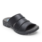 Spring Field ES-01 Men Black Slippers - Ergonstyle