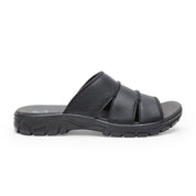 Spring Field ES-01 Men Black Slippers - Ergonstyle