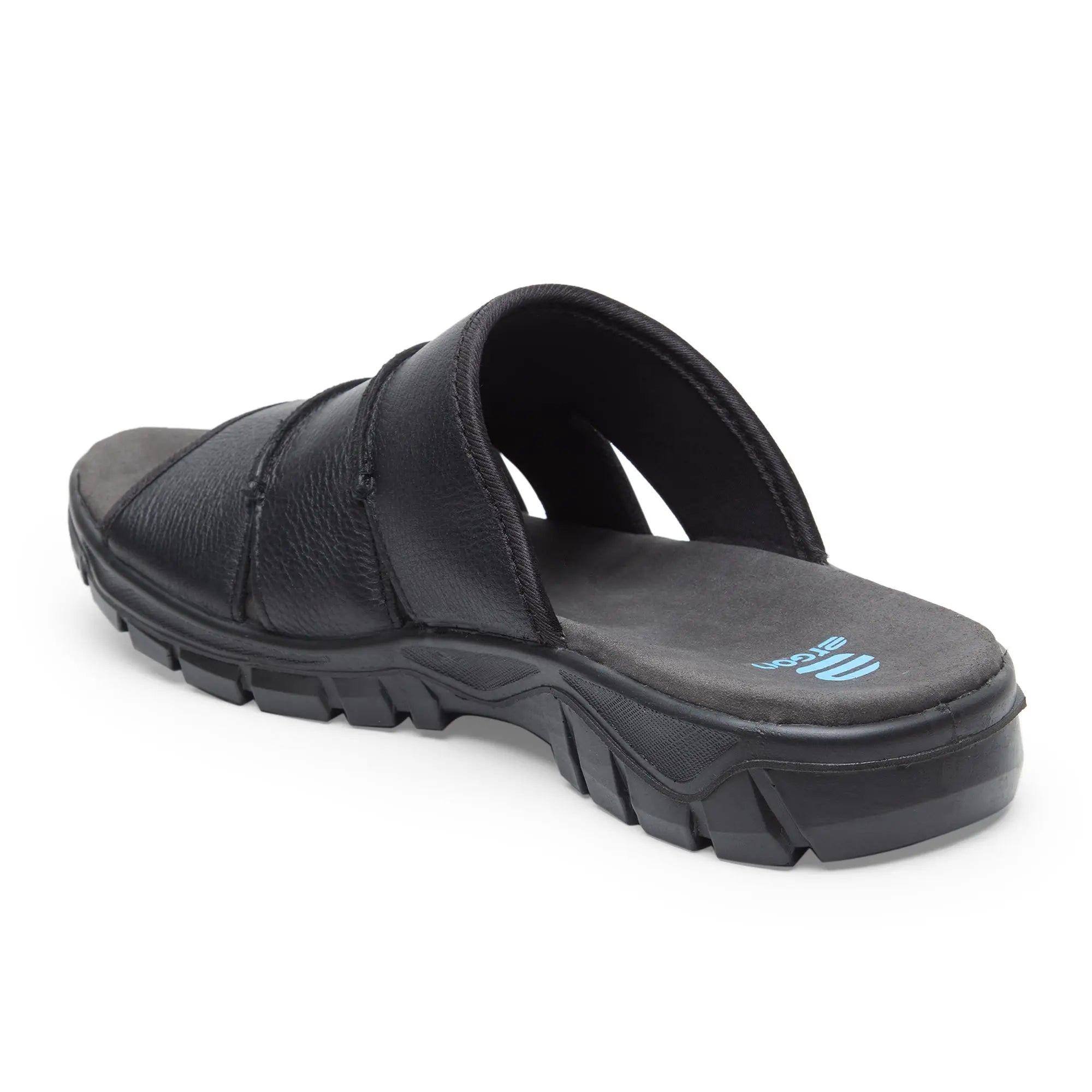 Spring Field ES-01 Men Black Slippers - Ergonstyle