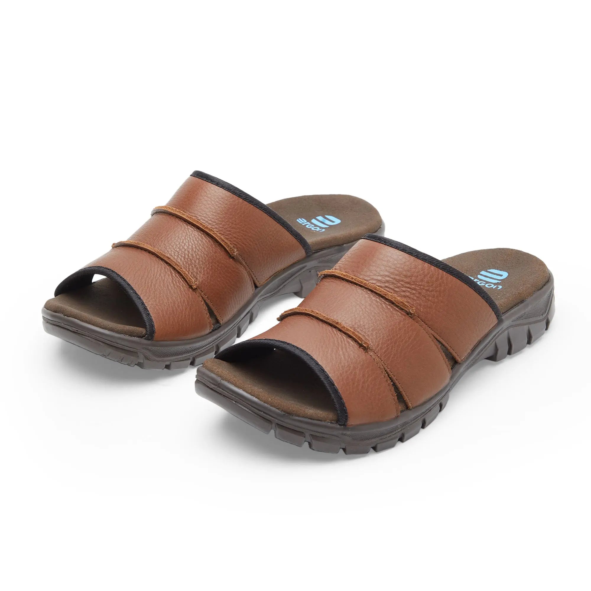 Spring Field ES-01 Men Black Slippers - Ergonstyle