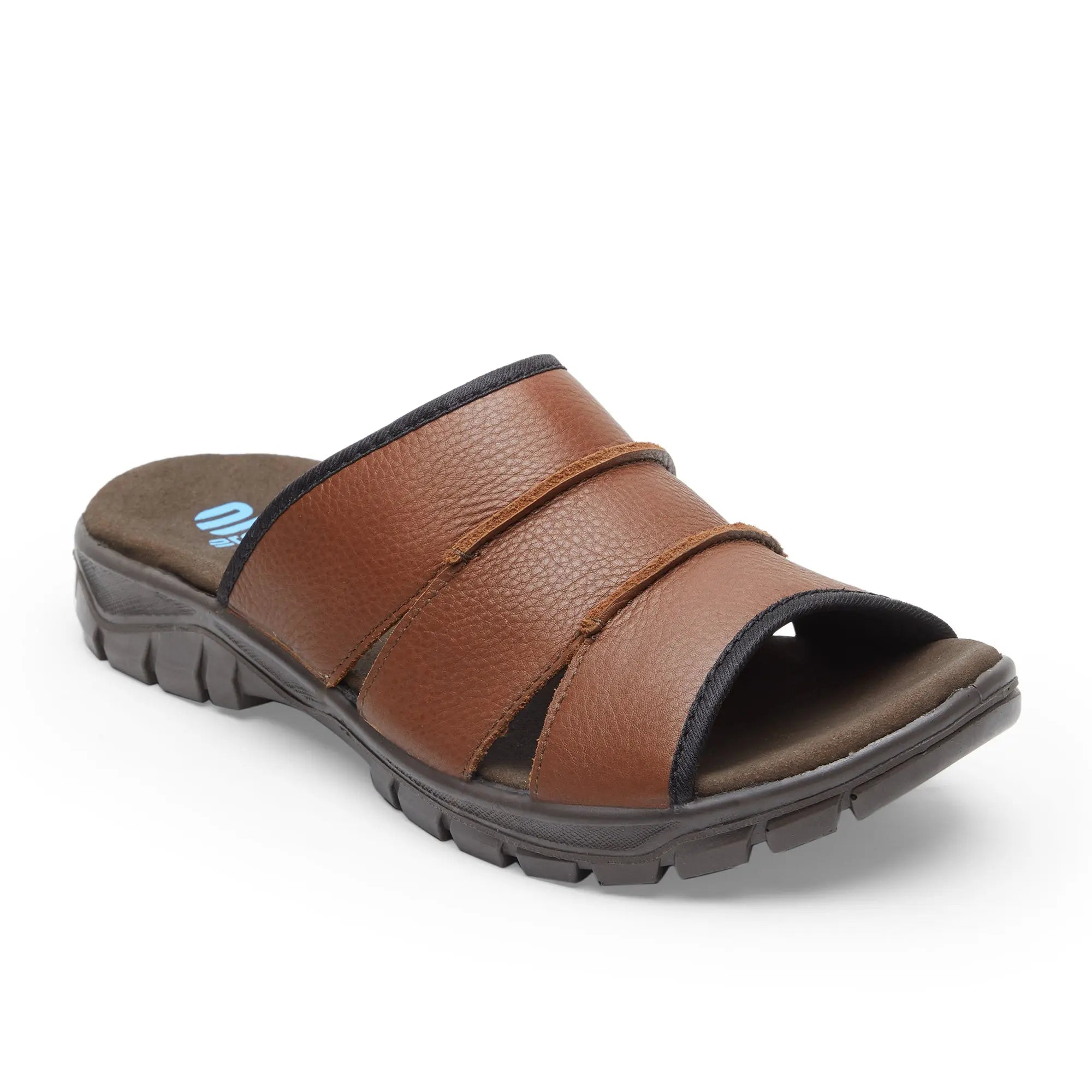 Spring Field ES-01 Men Brown Slippers - Ergonstyle