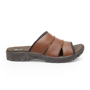 Spring Field ES-01 Men Brown Slippers - Ergonstyle