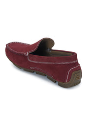 Moccasin EM-02 Men Burgundy Dress Casual Shoes Ergonstyle