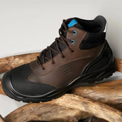 Tampa ER-01 Men Dark Brown Hikers & Bikers Ergonstyle