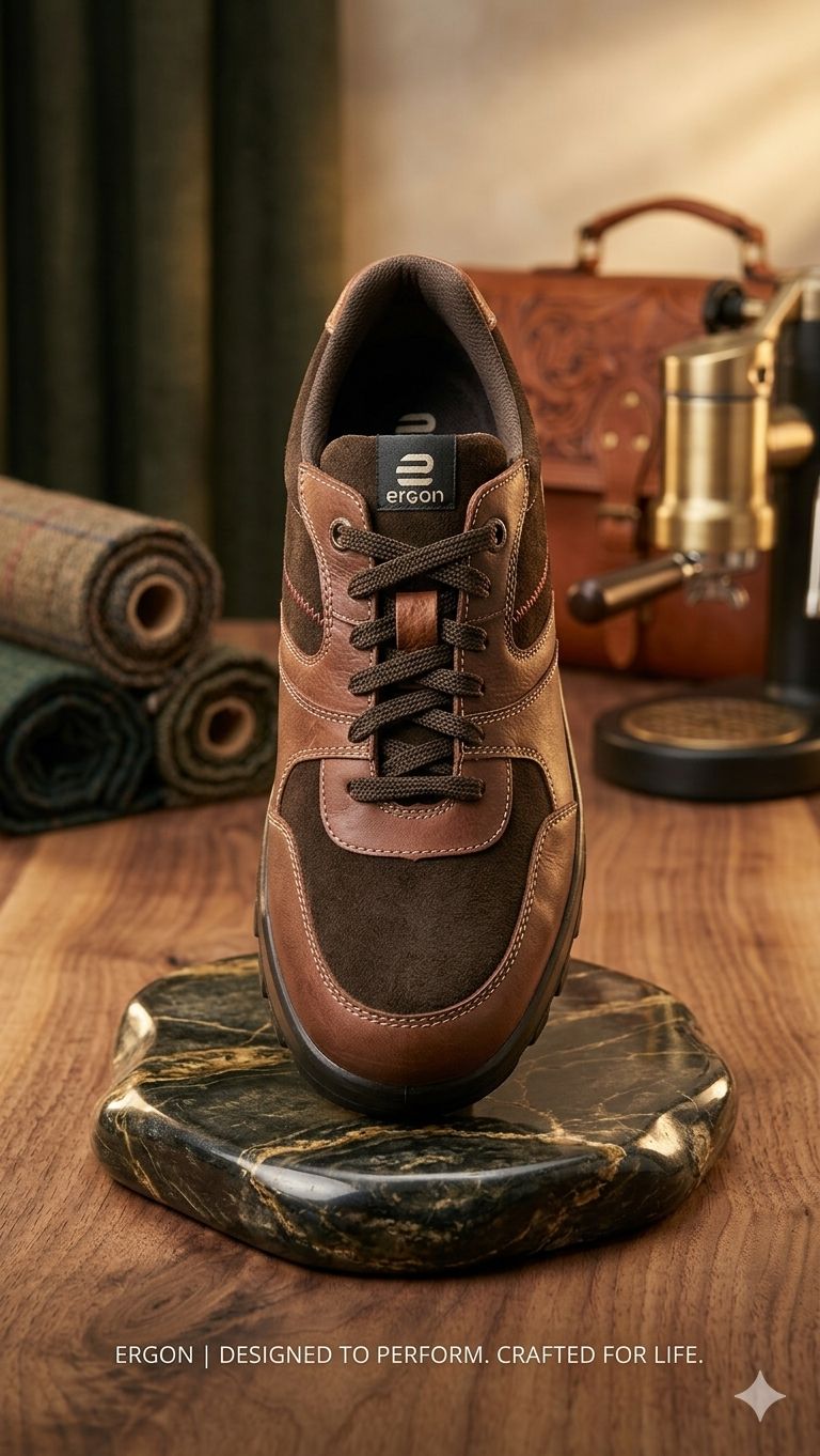 Outdoor EO-08 Mens Brown Casual shoe Ergonstyle