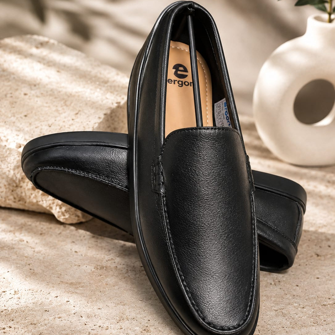 Aristo Men's Black Casual Shoes Ergonstyle