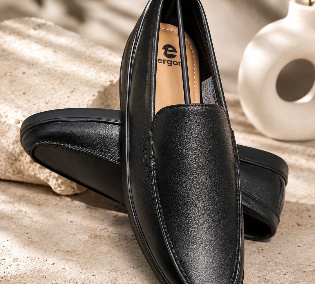 Aristo Men's Black Casual Shoes Ergonstyle