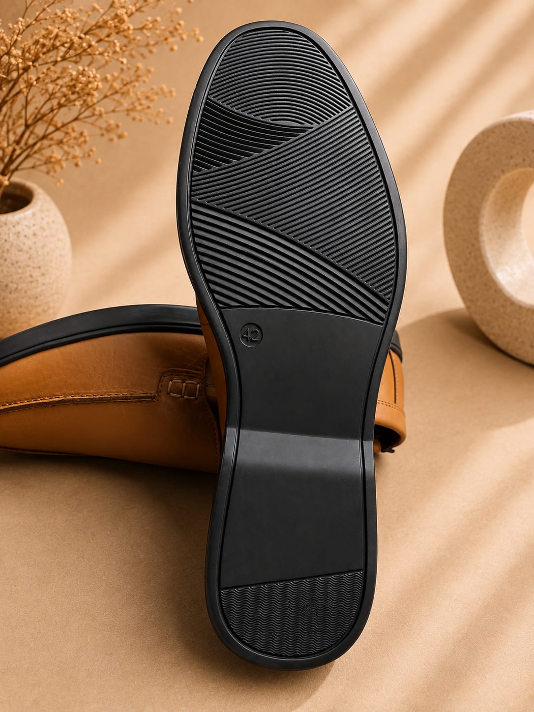 Aristo Men's Tan Casual Shoes Ergonstyle