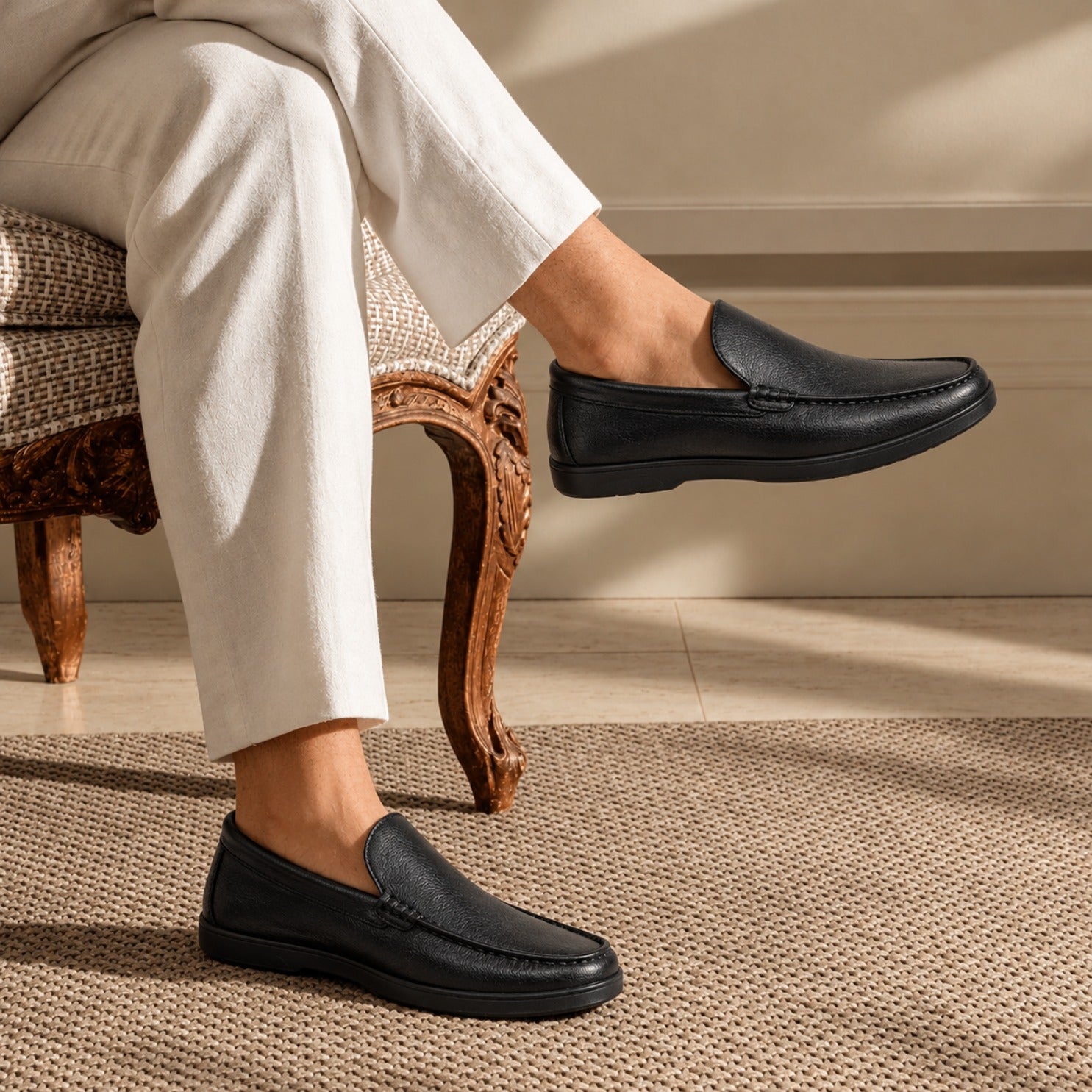 Aristo Men's Black Casual Shoes Ergonstyle