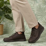 Kansas EK-04 Men Dark Brown Casual Shoes Ergonstyle