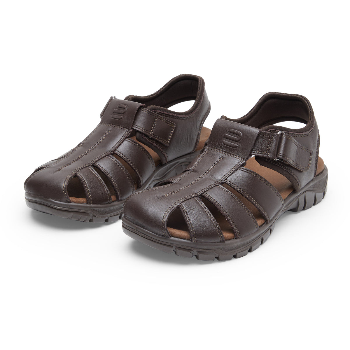 Buy Spring Field ES-02 Men Dark Brown Sandals | Ergon Style